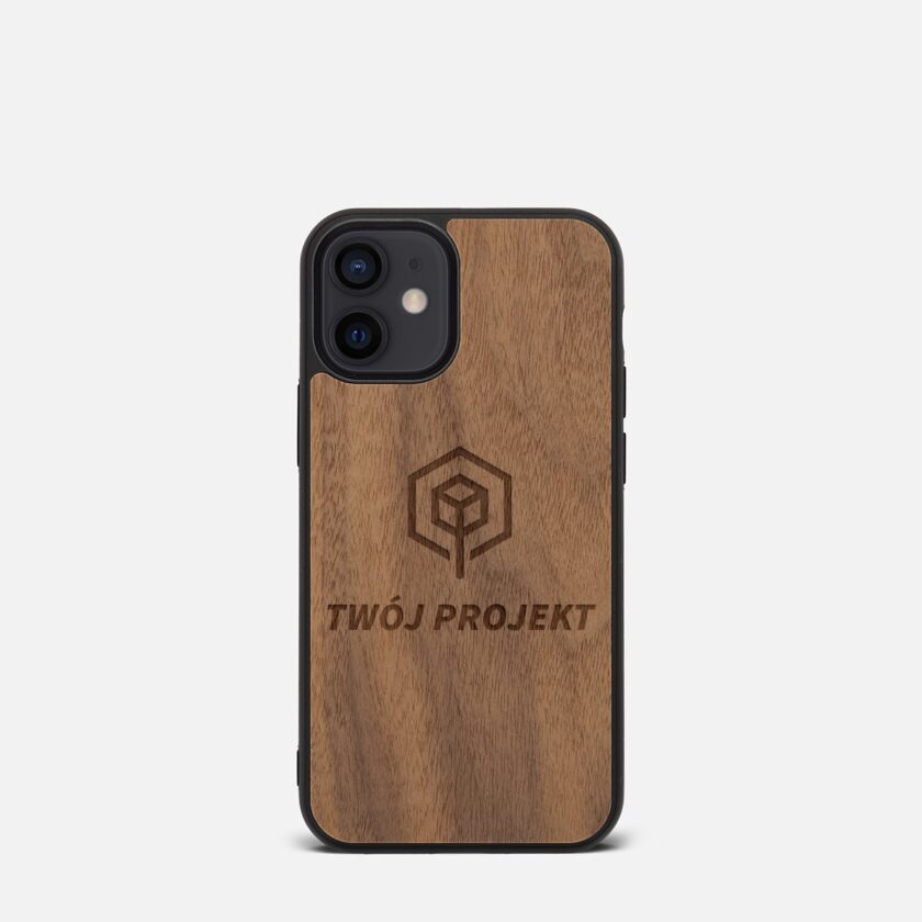 Etui do iPhone 12 Mini Personalizacja Orzech