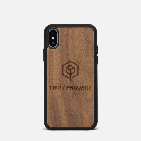 Etui do iPhone X Personalizacja Orzech