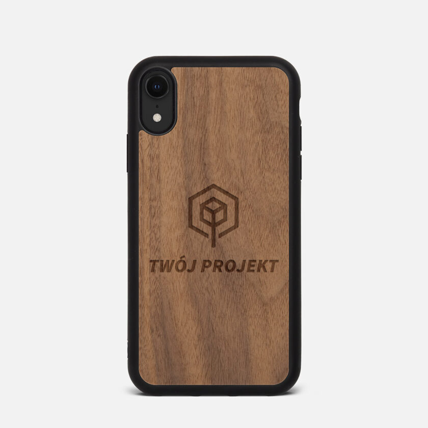 Etui do iPhone Xr Personalizacja Orzech