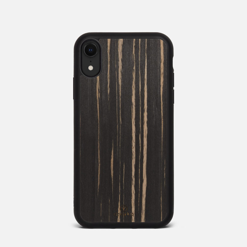 Etui do iPhone Xr Zebrano Czarne