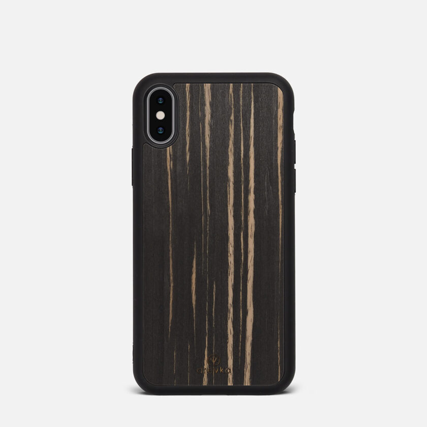 Etui do iPhone Xs Zebrano Czarne